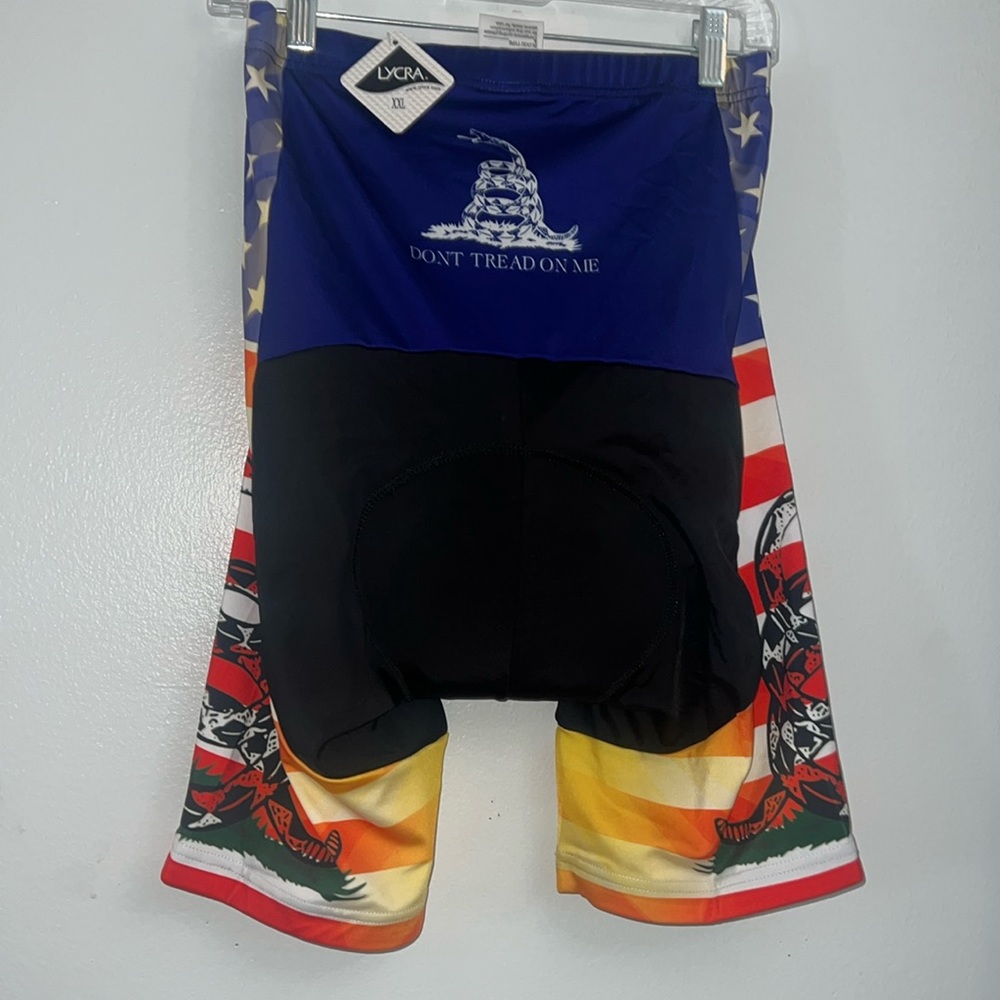 Weimostar Size 2XL DONT TREAD ON ME Cycling Padded Quick Drying Shorts Neon